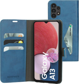 Mobiparts Galaxy A13 (2022) 4G - Classic Wallet Case - Ruimte voor pasjes - Blauw