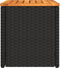 Tuinbijzettafels 2 St 55X34X37 Cm Hout Poly Rattan Zwart