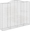 vidaXL - Schanskorven - 5 - st - gewelfd - 300x50x220/240 - cm - ijzer