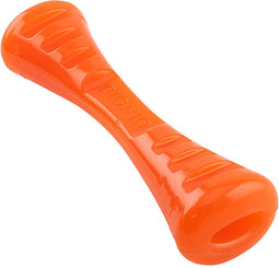 Bionic Urban Stick - Hondenspeeltje - Duurzaam rubber met traktatiegaten - Oranje 23 cm
