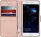 Accezz Hoesje Geschikt voor Huawei P10 Lite Hoesje Met Pasjeshouder - Accezz Wallet Softcase Bookcase - Roze