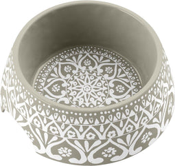 Tarhong - Voerbak Hond Boho Medaillon Taupe