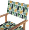 CINE - Tuinstoel set van 2 - Lichthout/Groen/Abstract - Polyester