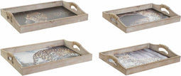 Dienblad DKD Home Decor (2 pcs) (40 x 30 x 6 cm)