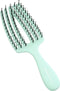 Olivia Garden Fingerbrush Care Mini Kids - Paddle Brush - Nylon en boar bristles - Groen