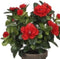 Mica Decorations Azalea - Kunstplant in bloempot - Onderhoudsvrij - Rood