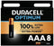 Duracell Optimum AAA - Alkalinebatterijen - 200% meer POWER BOOST - 12 jaar bewaargarantie (4 stuks)