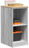 vidaXL - Garagekast - 40x51x85 - cm - massief - grenenhout - grijs - sonoma