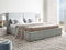 MOISSAC - Bed - Lichtblauw - 180 x 200 cm - Polyester