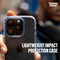 PanzerGlass - PG HardC Blk MagS iPhone 16 Pro - 100% gerecycled - Military Grade - Transparant