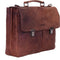 DSTRCT Wall Street A4 Laptoptas - 15,4 inch - 100% Echt Nappa Leer - Bruin