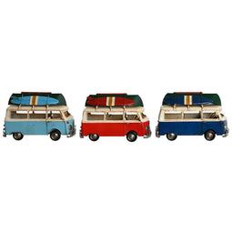 Decoratieve figuren Home ESPRIT Blauw Rood Marineblauw 28 x 13,5 x 17,5 cm (3 Stuks)