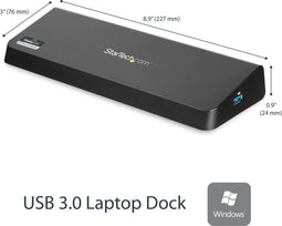StarTech USB3DOCKHDPC - Docking Station - USB 3.0 met HDMI en 4K DisplayPort - Zwart