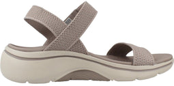 Skechers Go Walk Arch Fit 2.0 Zandal - Dames Sandalen met Hak - Taupe