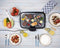 Alpina BBQ - Elektrisch - 2-in-1 - Binnen Buiten - 2000W - Zwart Zilver