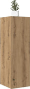 vidaXL - Tv-meubelen - 2 - st - 30,5x30x90 - cm - bewerkt - hout - artisanaal - eiken