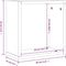 vidaXL - Wandrekken - Kubus - 2 - st - 30x15x30 - cm - grijs - sonoma