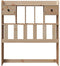 vidaXL - Hoofdbord - met - opbergruimte - 90 - cm - massief - grenenhout