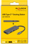 Delock 87804 - USB Hub - 4x USB 3.2 (Gen1, 5Gb/s) type-C - Power Delivery max 100W - Hoogte 10mm