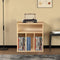 Lp platen opbergkast - boekenkast - opbergen tijdschriften boeken platen - bruin