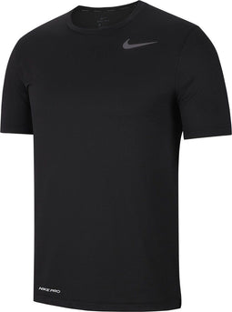 Nike S/S Hyper Dry Fitness Shirt - Regular fit - Dri-FIT technologie - Zwart (XL)
