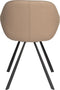 Dutchbone Wakefield - Eetkamerstoelen - Comfortabele kuip met afneembare kussens - Beige (set van 2)