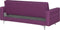 ABERDEEN - Slaapbank 3-zits - Paars - Polyester