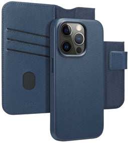 Accezz iPhone 15 Pro - Leather Bookcase 2-in-1 voor MagSafe - Nightfall Blue