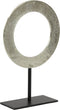 Light & Living Ornament op voet Waiwo - Nikkel/Zwart - 35x10x39cm