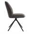 Criks Design Nova Draaibare Eetkamerstoel - 180° Draaibaar - Eco-Rundleder - Anthracite (2 stuks)