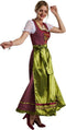Dressforfun Maxi Dirndl Ruhpolding - Verkleedkostuum - Elegante vetersluiting met strass-steentjes - 2 XL