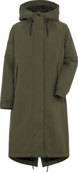 Didriksons Alicia - Dames Outdoor parka - Oversized met fishtail-rug - Donkergroen