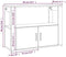 vidaXL Dressoir - 80x30x60 cm - bewerkt hout - wit