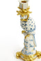 Light&living Kandelaar 14,5x12x37 cm LORA blauw-wit