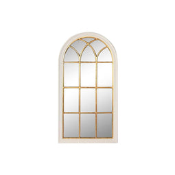 Wandspiegel Home ESPRIT Wit Gouden Venster 68 x 4 x 128 cm