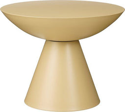 Mica Decorations Celise - Bijzettafel - H44 x Ø59 cm - Metaal - Beige