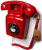 GPO 746WALLPUSHRED - Muurtelefoon retro jaren ‘70, druktoetsen, rood