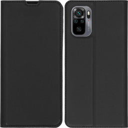 iMoshion Hoesje Geschikt voor Xiaomi Redmi Note 10 (4G) Hoesje Met Pasjeshouder - iMoshion Slim Folio Bookcase - Zwart