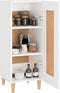 vidaXL - Dressoir - 34,5x34x90 - cm - bewerkt - hout - wit