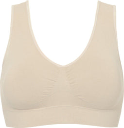 MAGIC Bodyfashion Bamboo Comfort Bra - Beugelloos - Ingebouwde support - Kleur Bamboo Cream