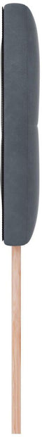 vidaXL - Hoofdbord - met - Knopen - Gequilt - Donkergrijs - 90 - cm - Velvet