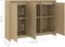 vidaXL - Dressoir - 102x33x75 - cm - bewerkt - hout - sonoma - eikenkleurig