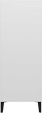 vidaXL - Dressoir - 69,5x32,5x90 - cm - bewerkt - hout - wit