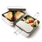 Lunchbox - RVS - 3 bakjes in 1