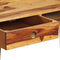 vidaXL - Schrijftafel - 110x55x76 - cm - massief - sheeshamhout