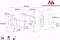 Maclean Brackets MC-503B - Muurbeugel - Geschikt voor 23-42 inch schermen tot 30 kg - Zwart