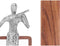 Decoratieve figuren Viool Zilverkleurig Hout Metaal 13 x 27 x 13 cm