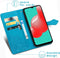 imoshion Hoesje Geschikt voor Samsung Galaxy A32 (4G) Hoesje Met Pasjeshouder - imoshion Mandala Bookcase - Turquoise