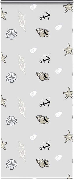 vidaXL - Doucherolgordijn - met - cassette - 100x240 - cm - stofbreedte - 96 - cm
