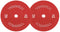 Toorx Professional CDT-2-5 - Technique Micro Halterschijven - 50 mm - 2,5 kg - Rood (2 stuks)